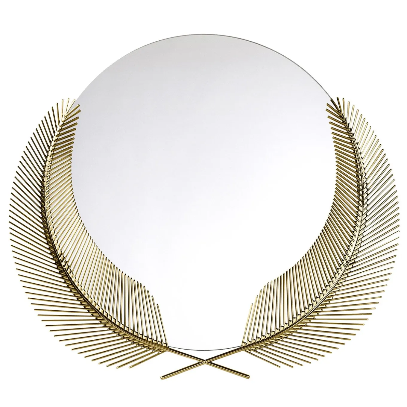 Grande specchio in bronzo Sunset di Nika Zupanc