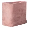Homer Vaso squadrato in ceramica rosa