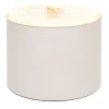 Kelly Scatola alta cilindrica beige con coperchio