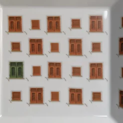 La Finestra Sul Cortile Piccolo Quadrato in porcellana Videopoche #1