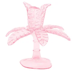 Las Palmas Portacandela in vetro soffiato Piccolo Rosa