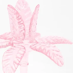 Las Palmas Portacandela in vetro soffiato Piccolo Rosa