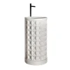 Lavabo in marmo Bianco del Re a colonna cilindrica Dawn