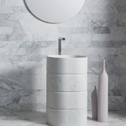 Lavabo Trullo Bianco Carrara