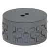 Lisbona 6 Cesto rotondo grigio con coperchio