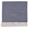Maxi plaid fantasia Chevron blu e viola