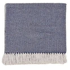 Maxi plaid fantasia Chevron blu e viola