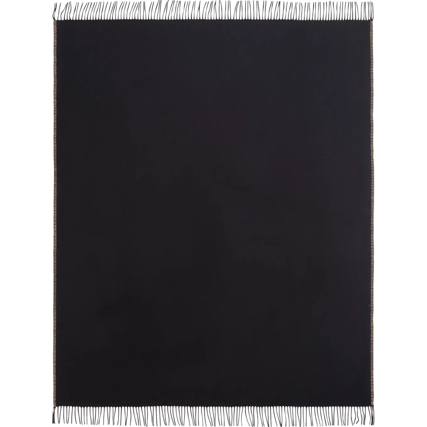 Melrose Coperta piccola con frange nere