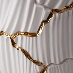 Meltemi Vaso con crepe d'oro