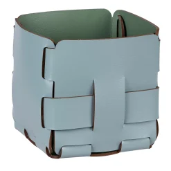 Mini cestino Bottega Sky Blue/Eucalyptus di Ekaterina Borovkova