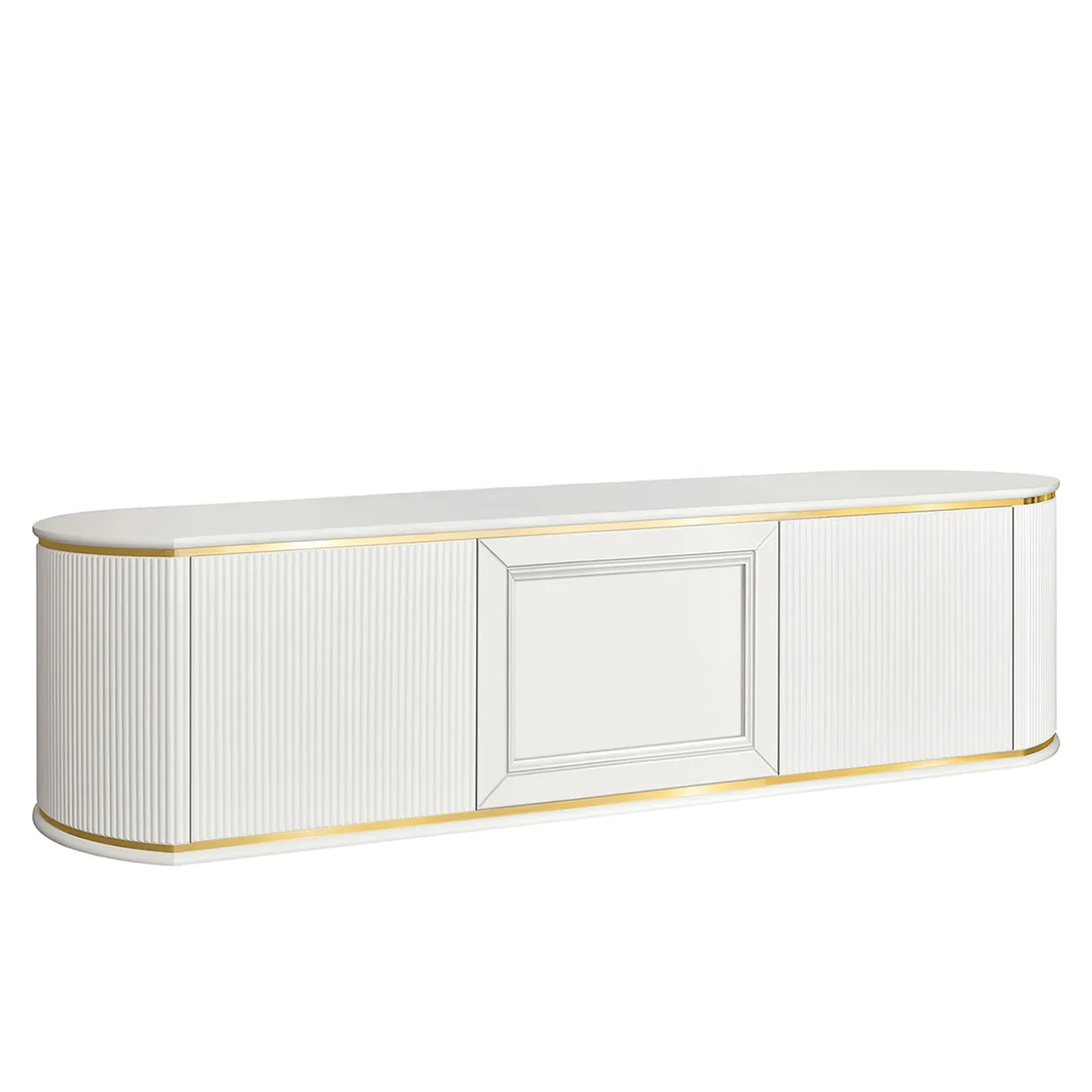 Mobile da Bagno Bianco con 2 Ante e 1 Cassetto
