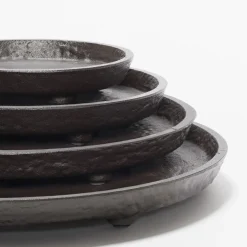 Monza Imperfect Bronze Vassoio rotondo grande per valet