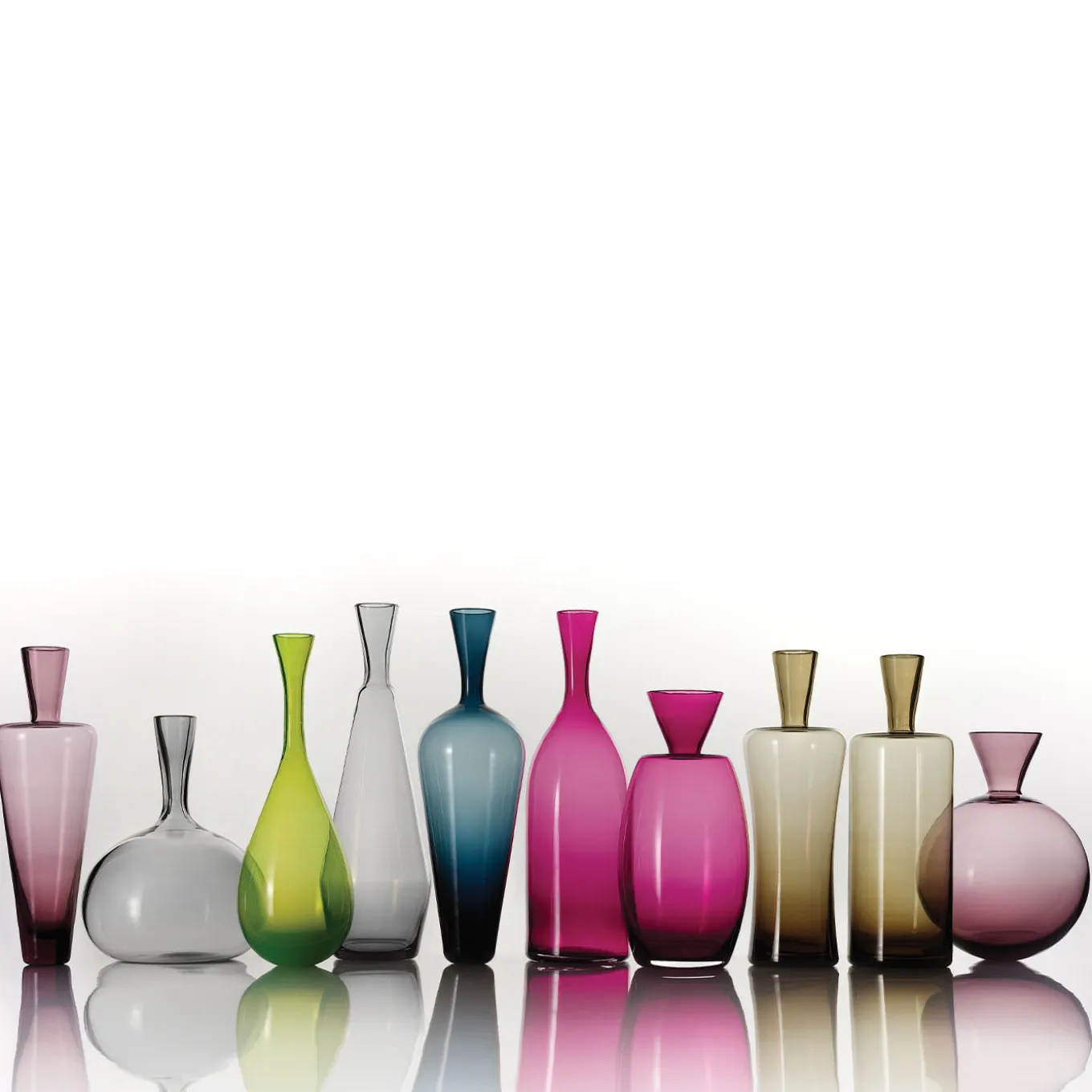 Morandi N.7 Bottiglia decorativa rosso rubino