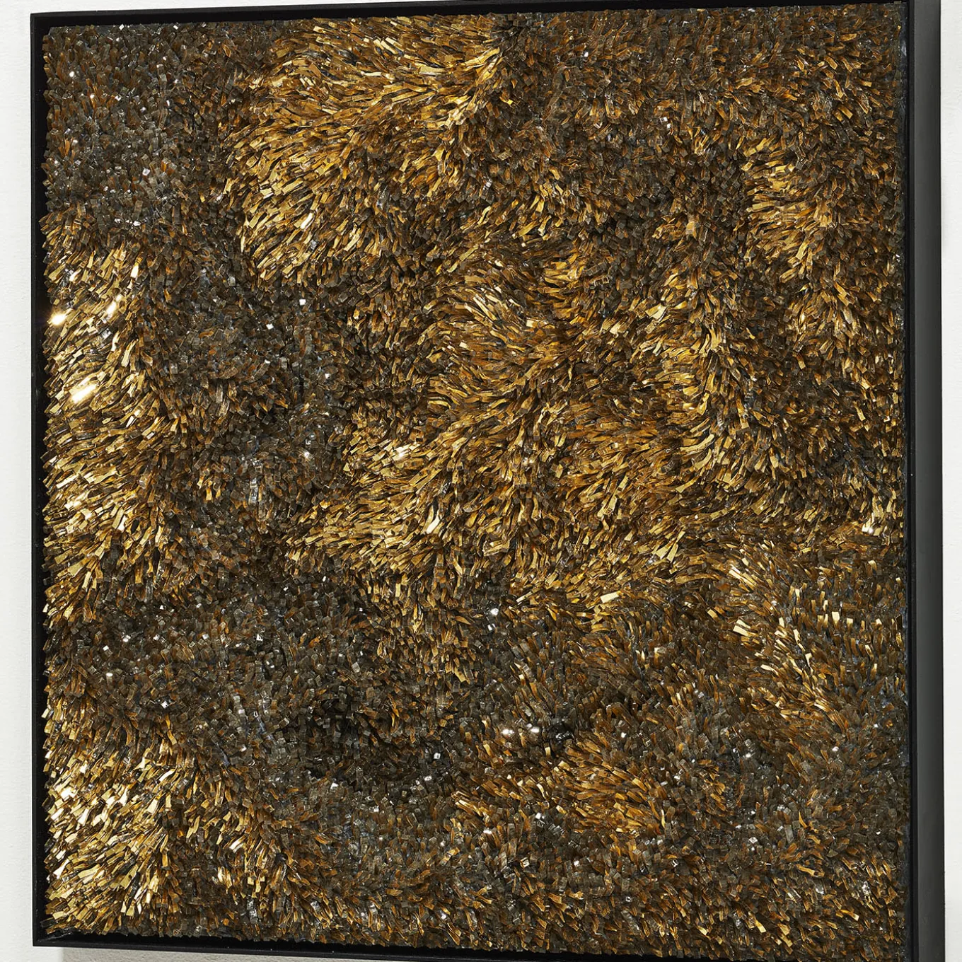 Movimento N255 Pannello Decorativo In Vetro Oro