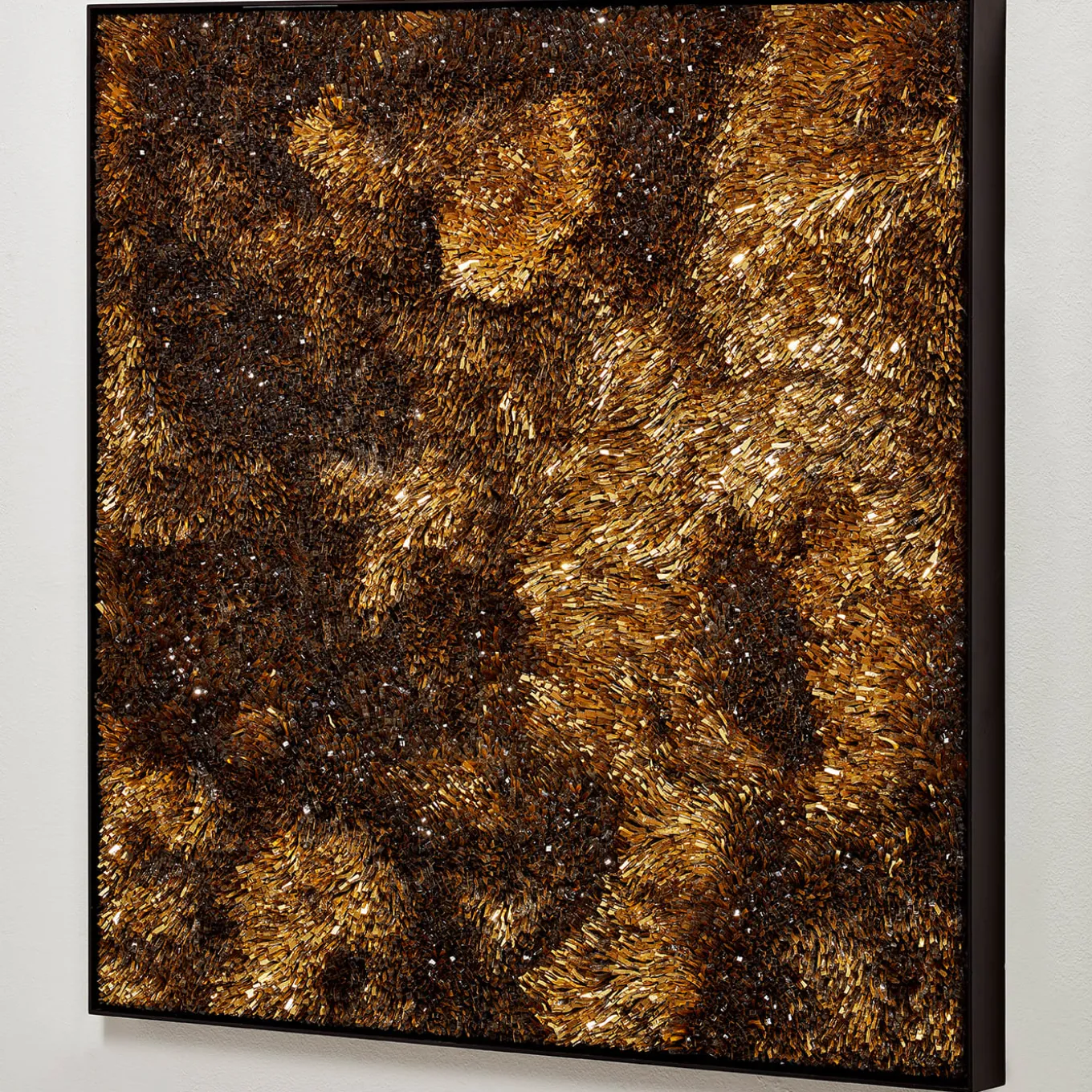 Movimento N261 Pannello Decorativo In Vetro Oro