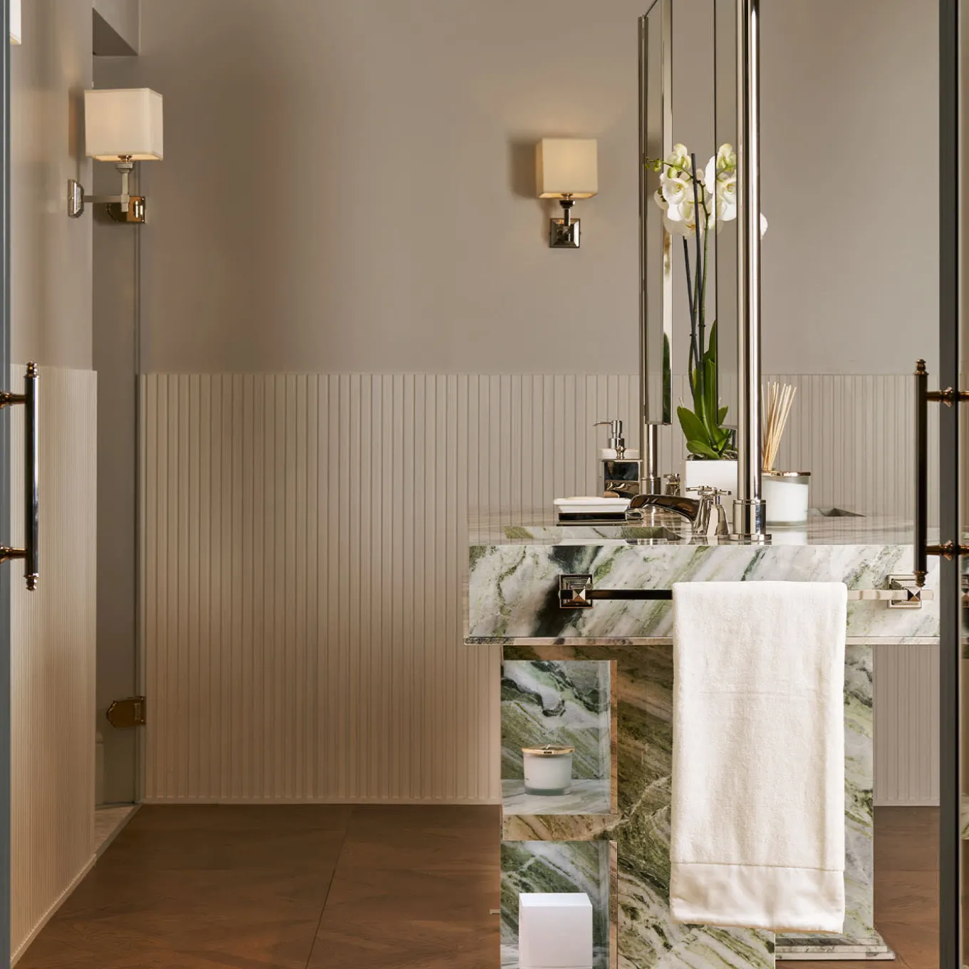 My Love Water Vanity Master in Gres Porcellanato Finitura River Jade