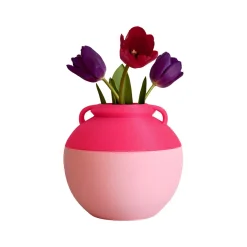 Numa Pompilio L Anfora bicolore rosa e fucsia