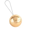 Ornamento a forma di palla di Natale con immagini dorate - Set di 2