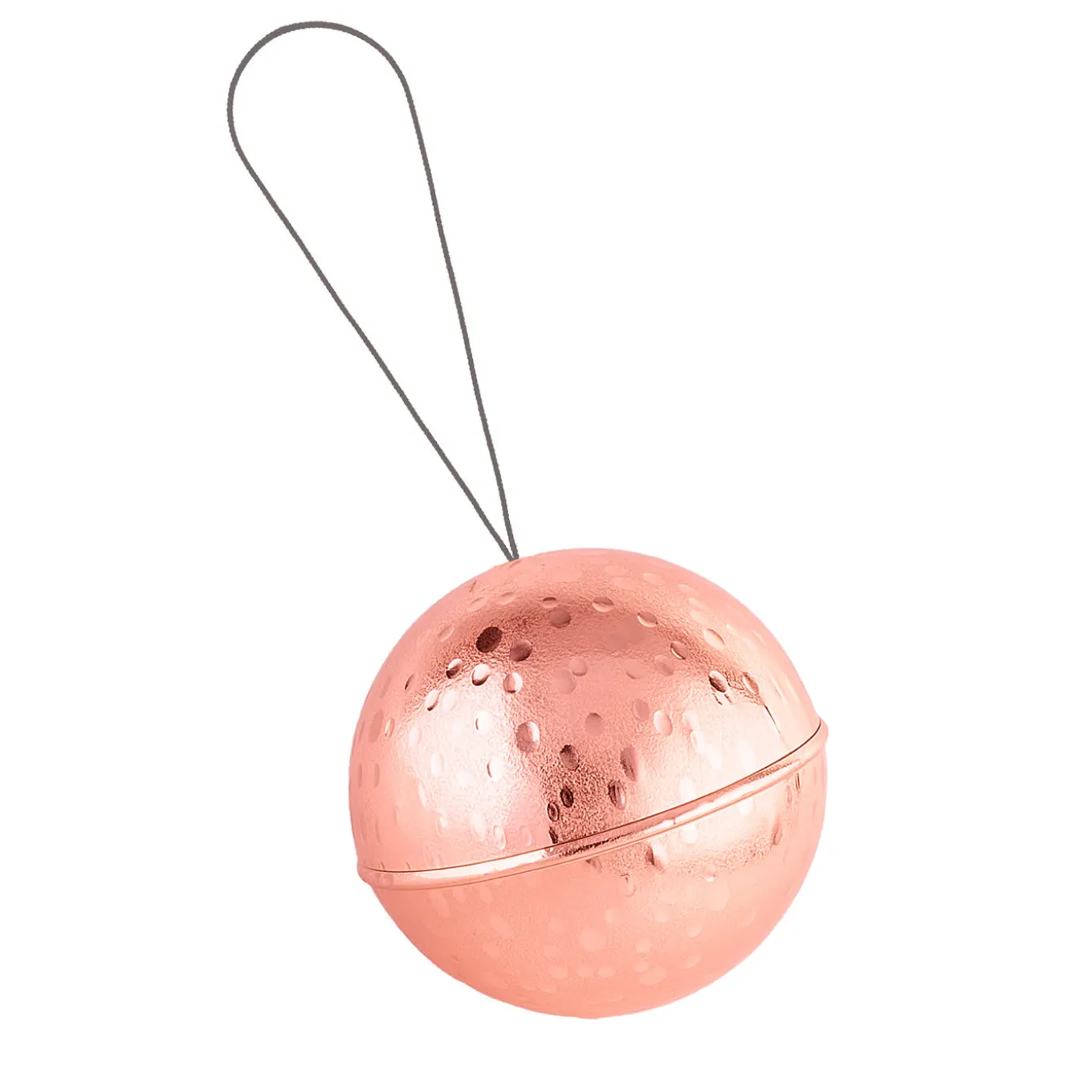 Ornamento a forma di palla di Natale Luna Rosa - Set di 2