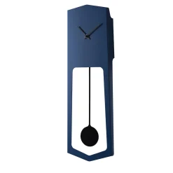 Orologio a pendolo da parete AIKA in acciaio blu