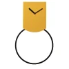 Orologio a pendolo da parete Tovi in acciaio giallo