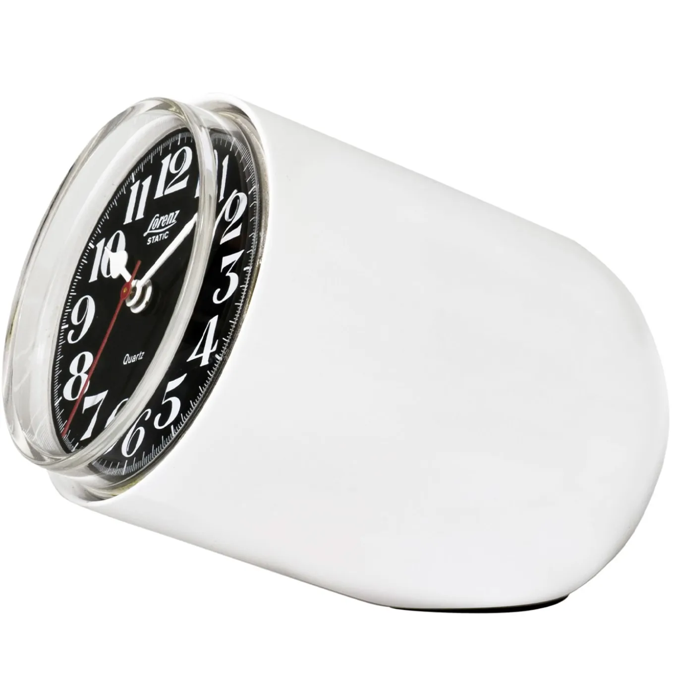 Orologio da tavolo bianco statico di Richard Sapper