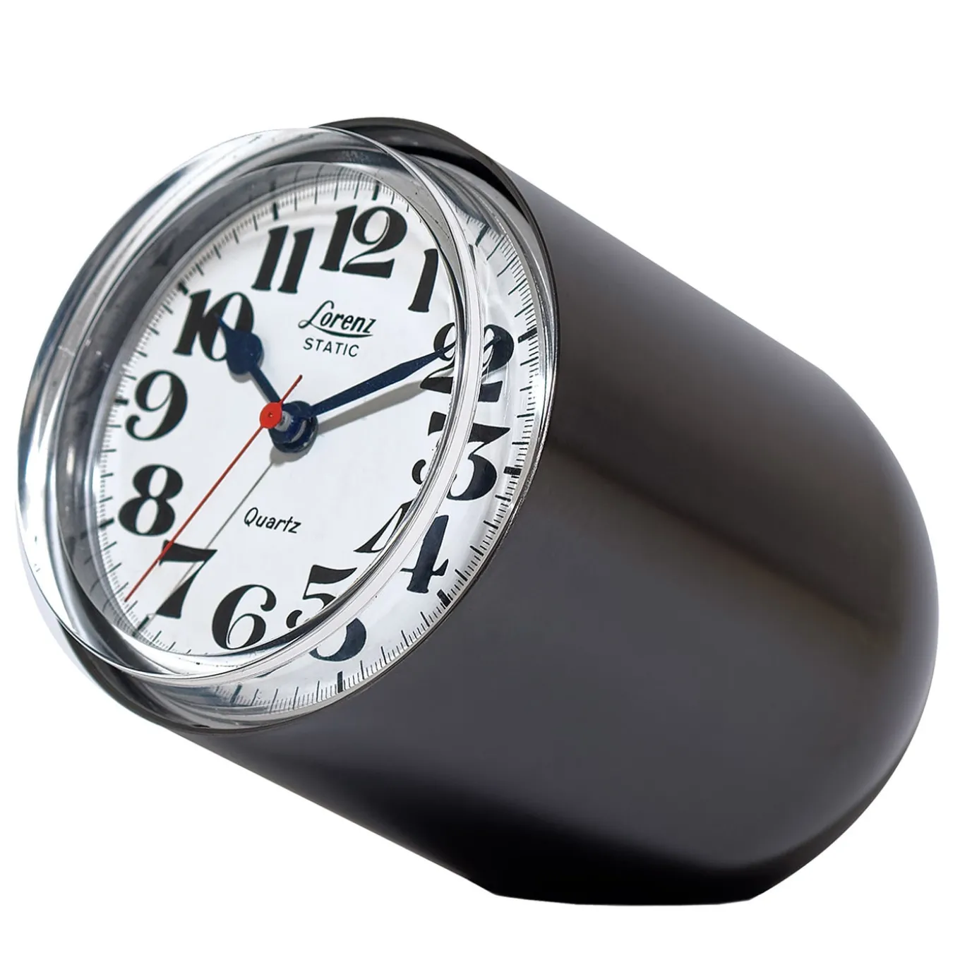 Orologio da tavolo statico grigio scuro di Richard Sapper