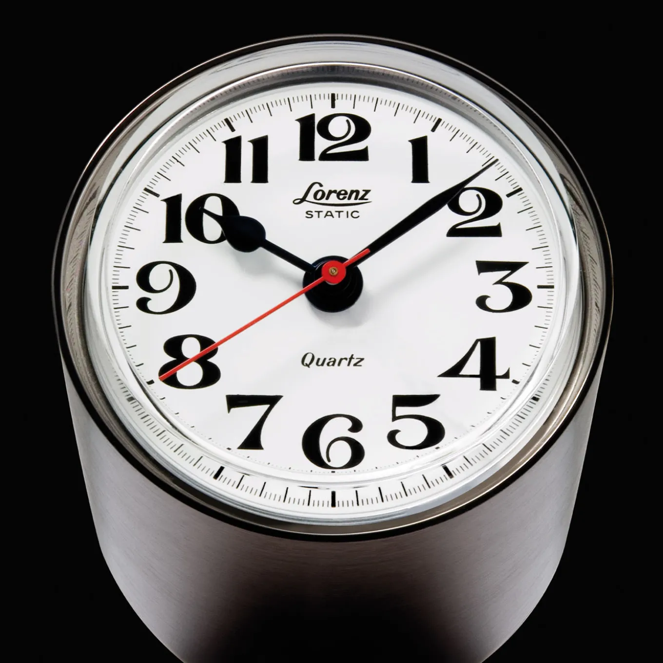 Orologio da tavolo statico grigio scuro di Richard Sapper