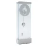 Orologio Takto Adagio 03 in marmo bianco e vetro