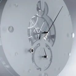 Orologio Takto Adagio 03 in marmo bianco e vetro