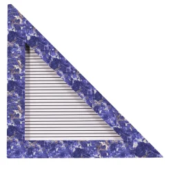 ORU Collection Luxury Blue Sodalite Marble Triangle Wall Decor (decorazione murale a triangolo in marmo blu)