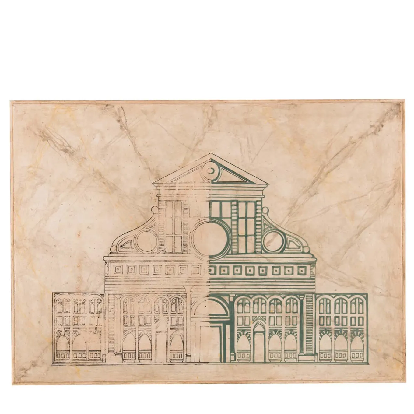 Pannello bianco della chiesa di Santa Maria Novella