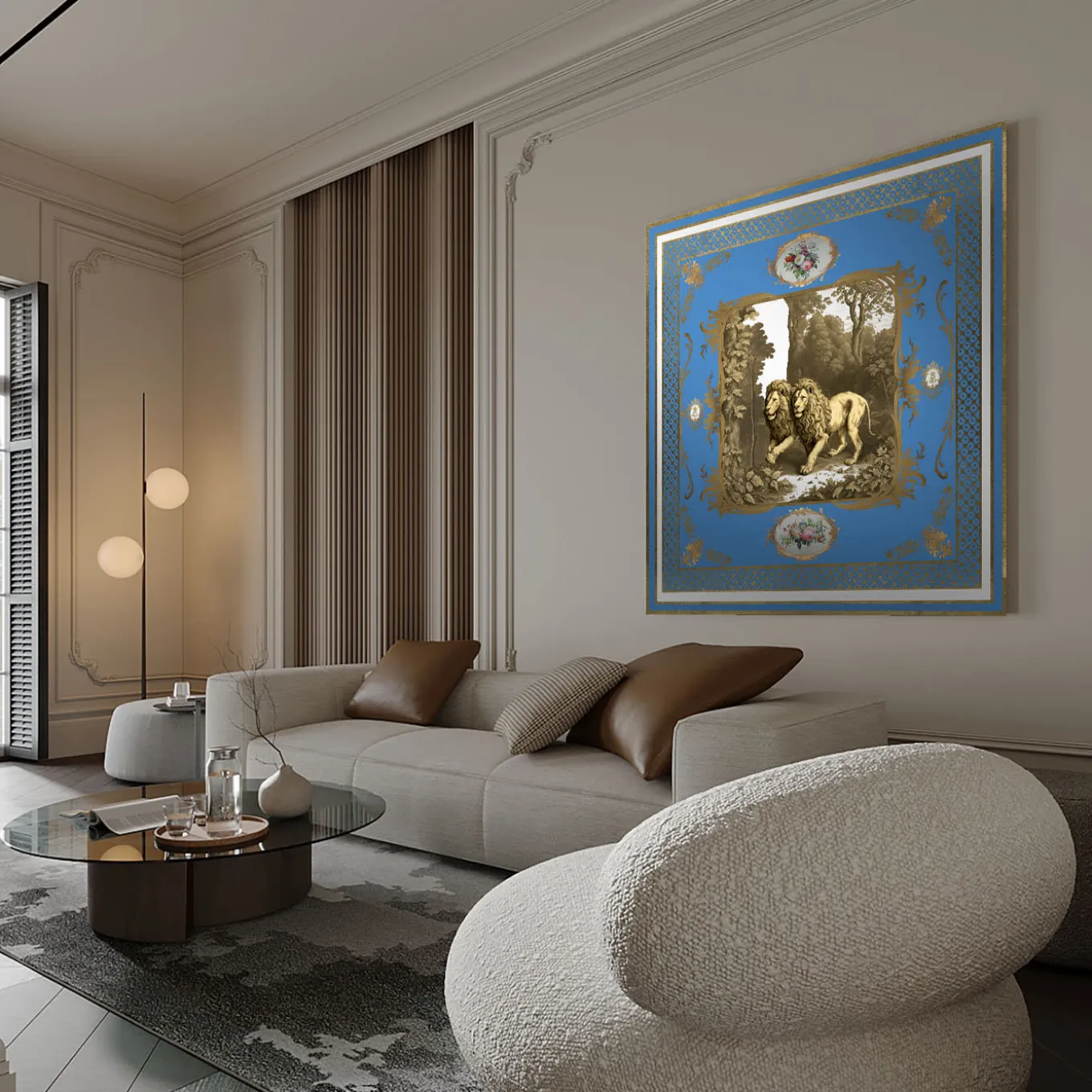 Pannello da parete Quarta Figura Classic Gold