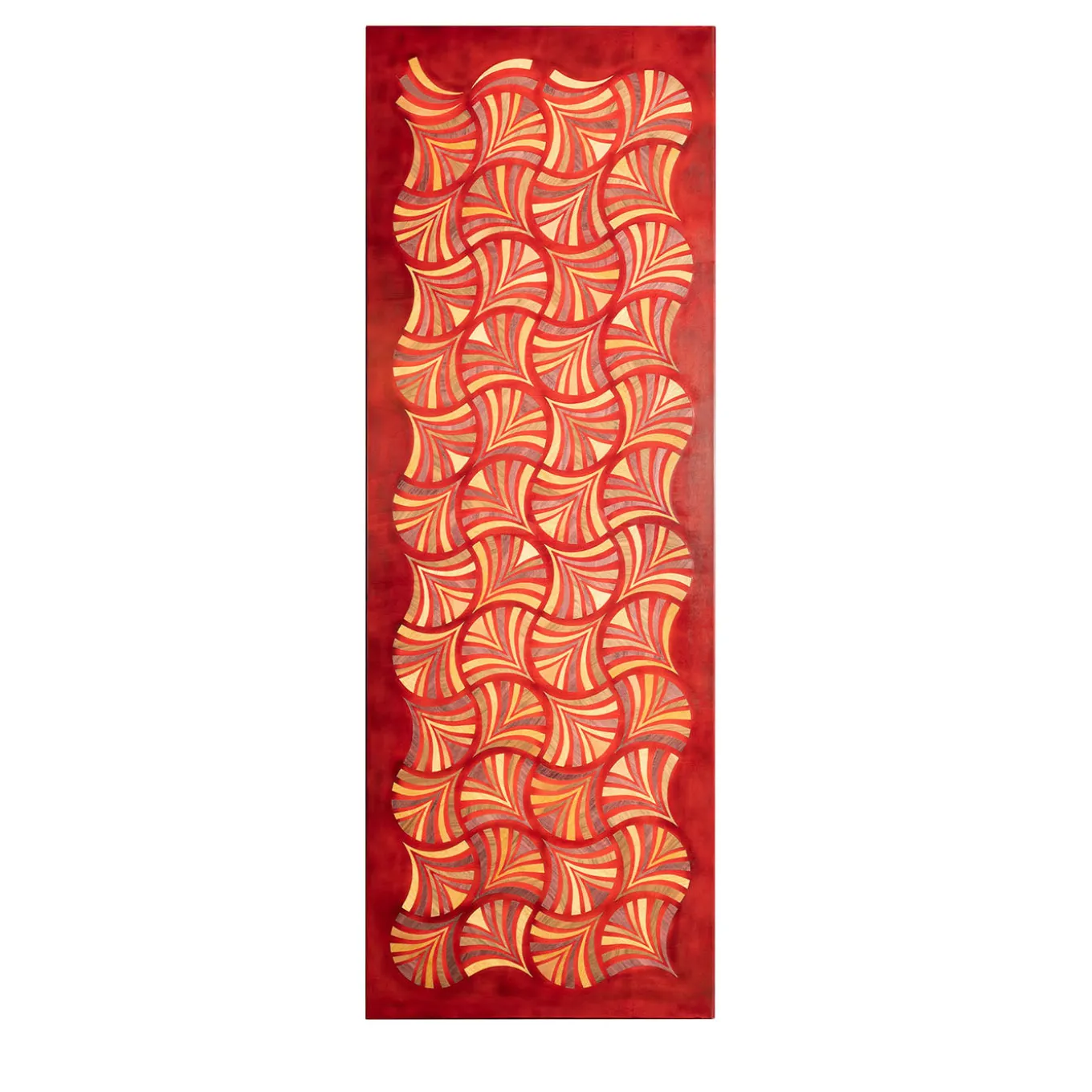 Pannello Decorativo Dynasty Flutter in Pelle Rossa