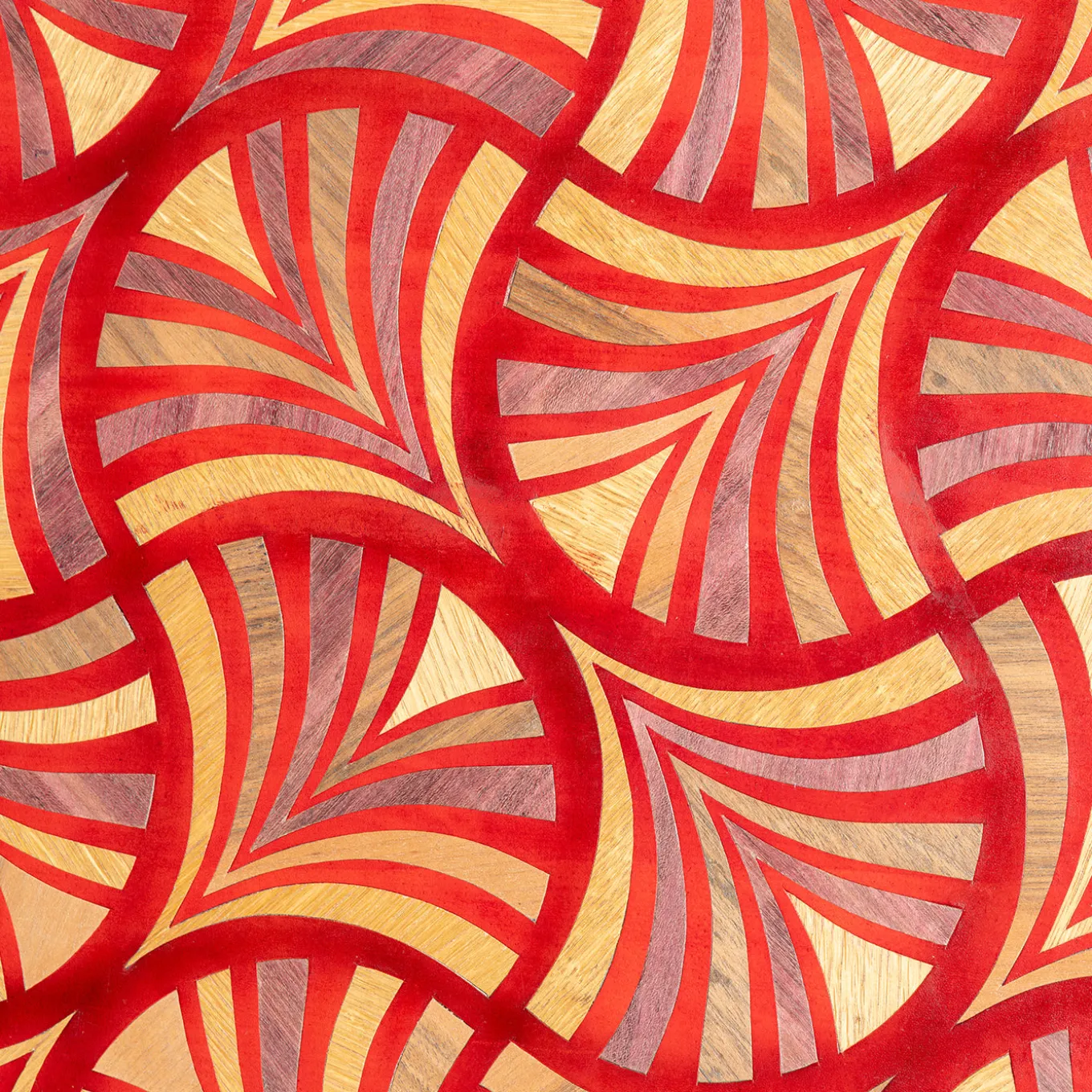 Pannello Decorativo Dynasty Flutter in Pelle Rossa