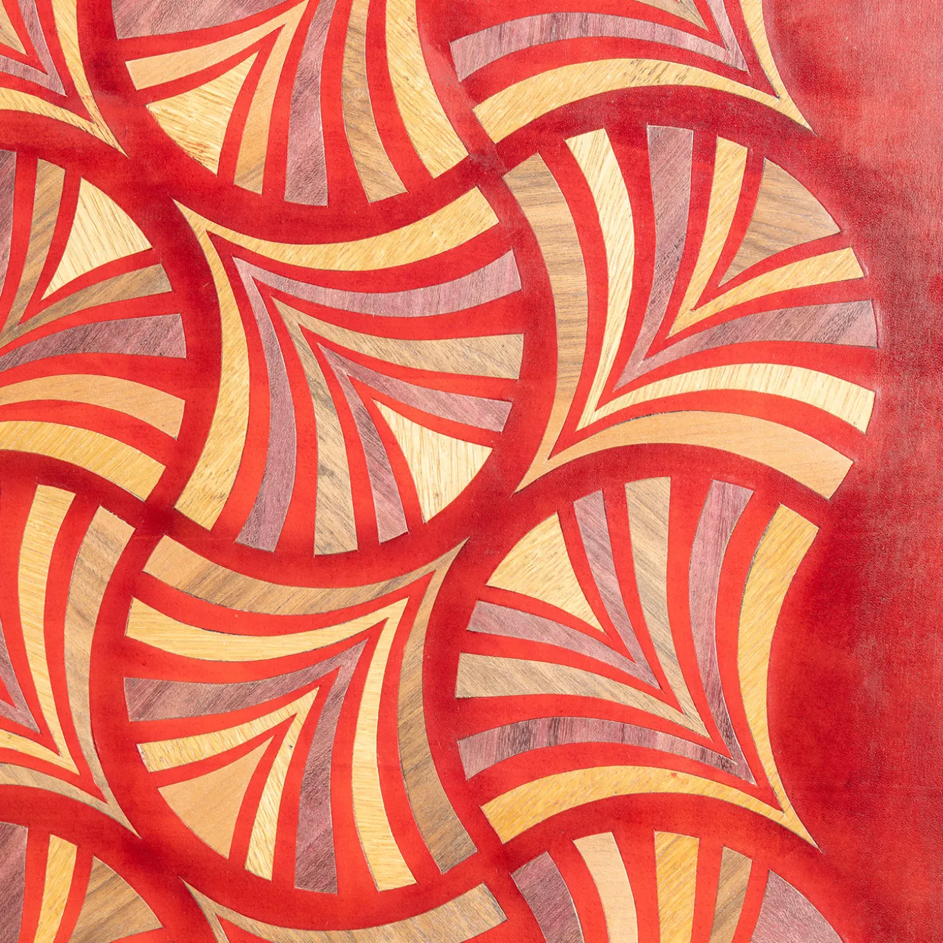 Pannello Decorativo Dynasty Flutter in Pelle Rossa