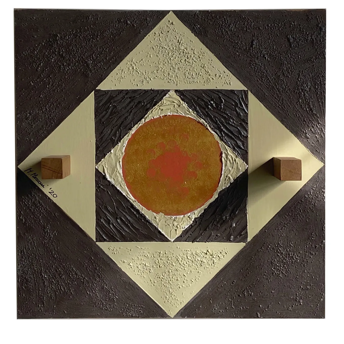 Pannello decorativo e appendiabiti a parete Concentrico di Mascia Meccani
