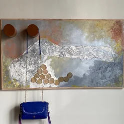 Pannello decorativo e appendiabiti a parete Tempesta di Mascia Meccani