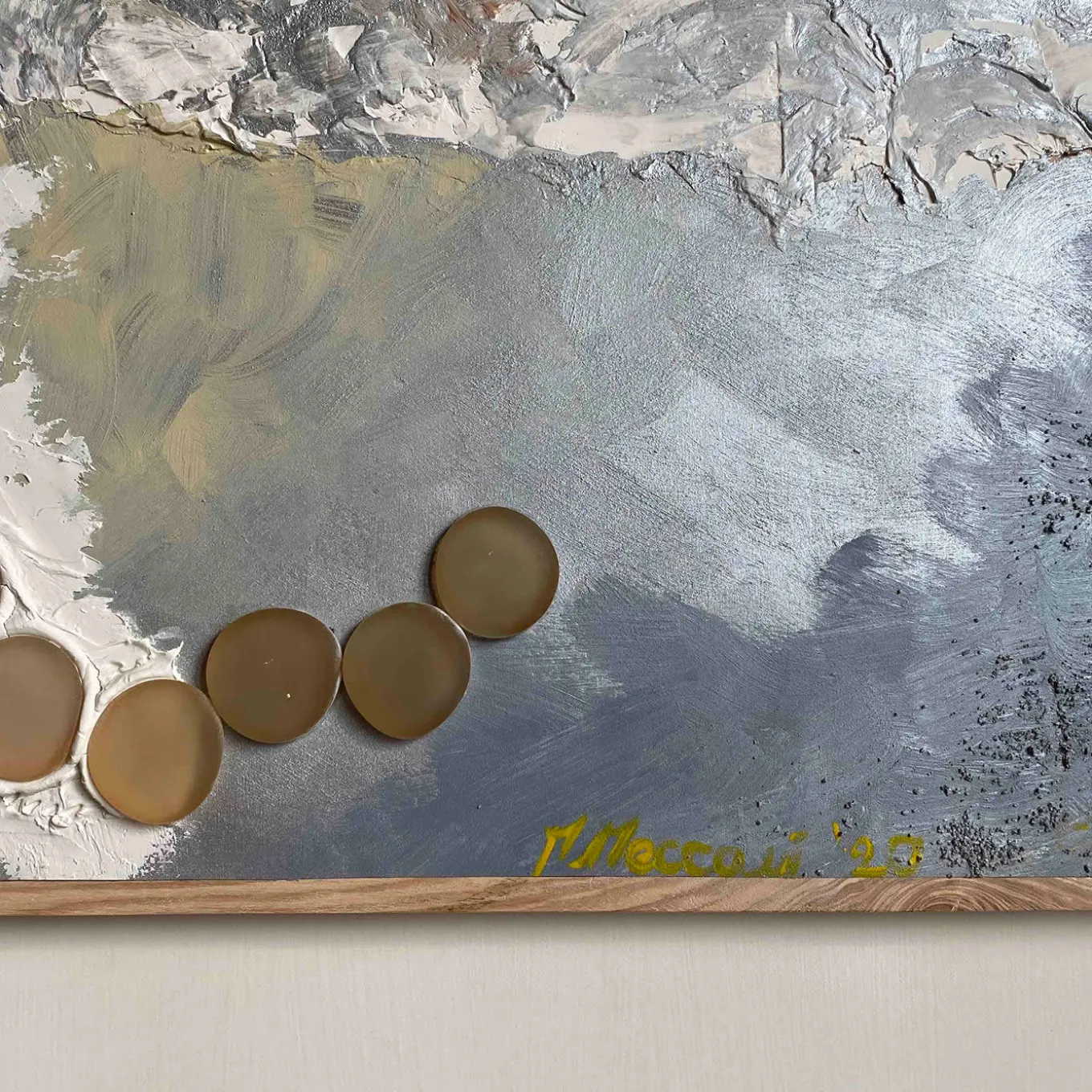 Pannello decorativo e appendiabiti a parete Tempesta di Mascia Meccani