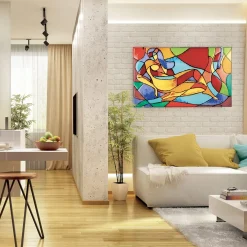 Pannello decorativo estivo in vetro di Murano con sistema di retroilluminazione