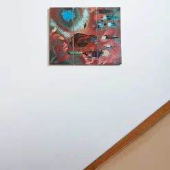 Pannello Decorativo in Ceramica a 3 Piastrelle 