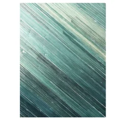 Pannello decorativo in legno e paglia verde Paille Olik