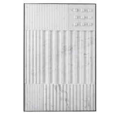 Pannello decorativo in marmo Carrara bianco Ercole