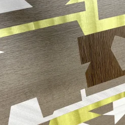 Pannello Decorativo Intarsio Policromo in Legno Intarsiato