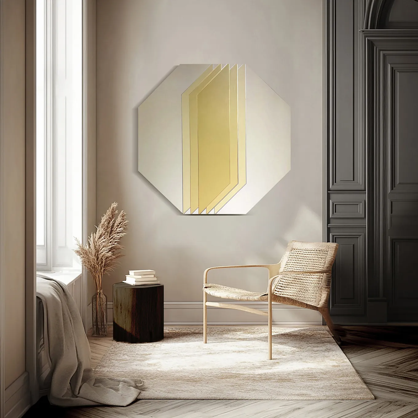 Pannello Decorativo Ottagonale Inspiration Giallo