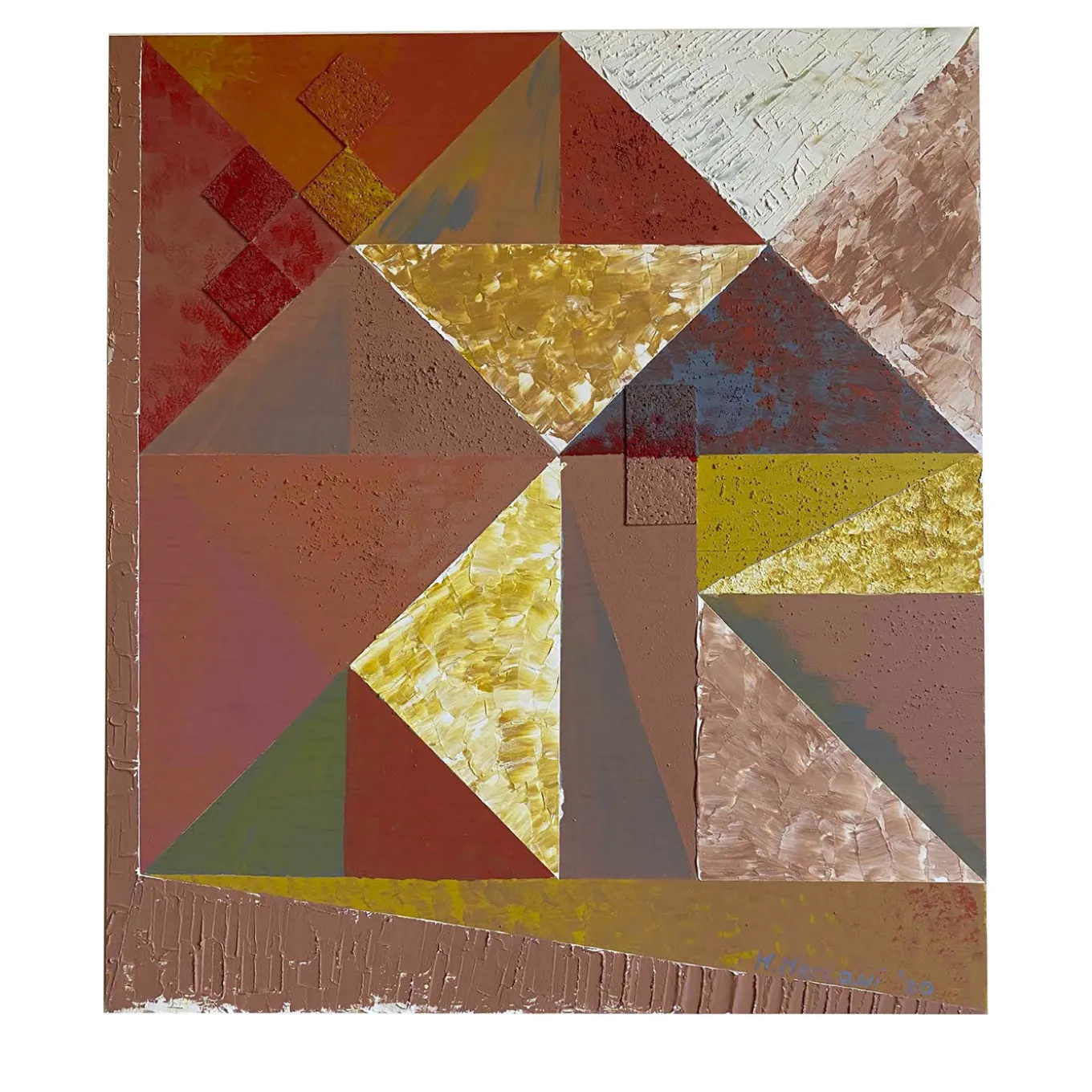 Pannello decorativo Triangolazioni Quattro di Mascia Meccani