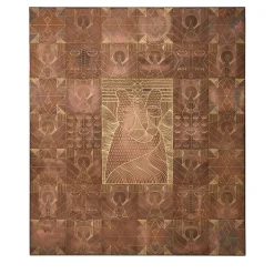 Pannello decorativo Wild Geometries in ottone di Elena Salmistraro