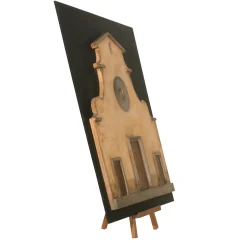 Pannello rettangolare nero della chiesa di Santo Spirito