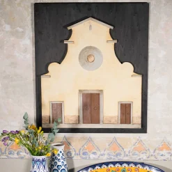 Pannello rettangolare nero della chiesa di Santo Spirito