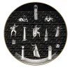 Passeggiata Archeologica Piatto nero di Gio Ponti